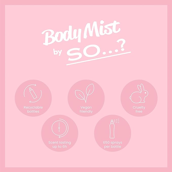 Cherry Blossom Body Mist by So…? for Women - 3.5 oz Body Mist - Pack of 2