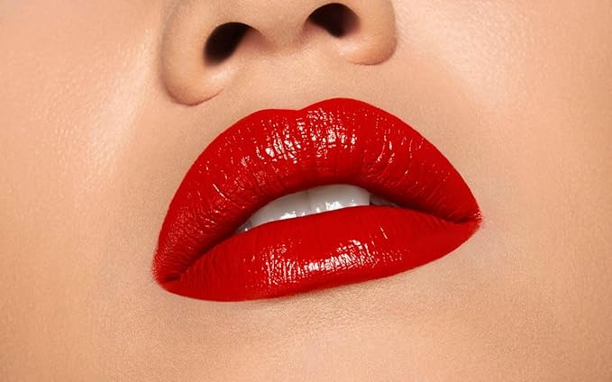 PUPA Milano Vamp! Extreme Colour Lipstick With Plumping Treatment - For Fuller, Defined Lips - Adds Incredible, Deep Color To Lips - Soft Texture Adheres Perfectly - 303 Iconic Red - 0.123 Oz