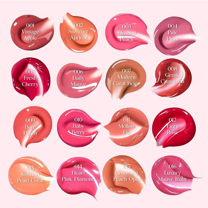 CLIO CRYSTAL GLAM TINT (012 FIERY ROSE), Glossy Finish, Lightweight, Buildable, Glass-Like