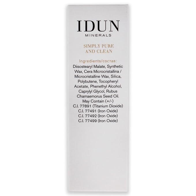 IDUN Minerals Matte Lipstick - Vegan Formula - Highly Pigmented - Rich Color Payoff - Long Lasting Wear - Suitable For All Skin Types - Lingon - 0.14 Oz, Brownish/Natural, (I0100319)