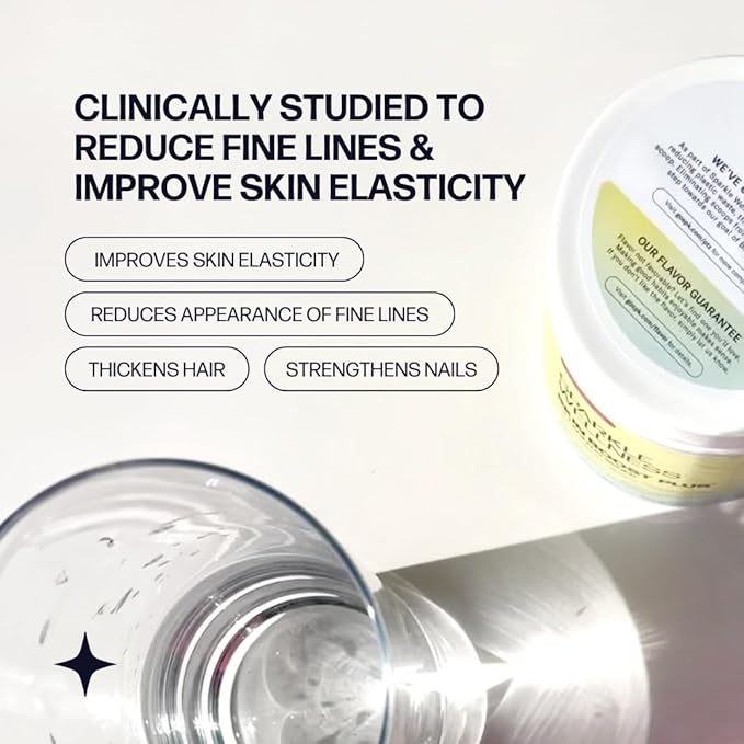 Sparkle Wellness VERISOL Bioactive Hydrolyzed Collagen Peptides | Collagen Powder Supplement with Vitamin C & Hyaluronic Acid for Hair, Skin, and Nail Health | Skin Boost Plus (Orange) [50-Serves]