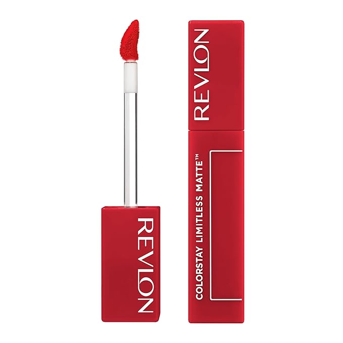 Revlon ColorStay Limitless Matte Liquid Lipstick, Vegan Formula, No-Budge, Longwear Lip Color, Long Lasting, Lightweight/Comfortable, Waterproof, 010 Top Talent, 0.17 fl oz
