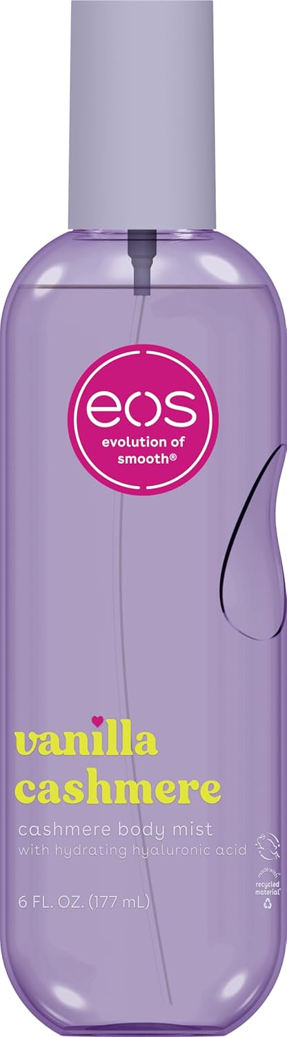 Cashmere Body Mist, Vanilla Cashmere, Soft Musk, Cozy Caramel, Hair Mist, Body Spray for Women Moisturizing, Hyaluronic Acid, Vanilla Body Spray, Vegan, Cruelty-Free, 6 Fl Oz