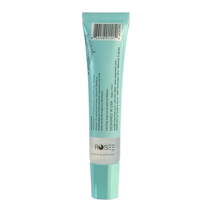 Rosee Lip Gloss Vegan & Cruelty Free Treatment, Professional Make up, Long Lasting Glossy with Shea Butter, Moisturize, Protect & Smooth, High Shine, Non-Sticky - Clear, 05 Fl oz