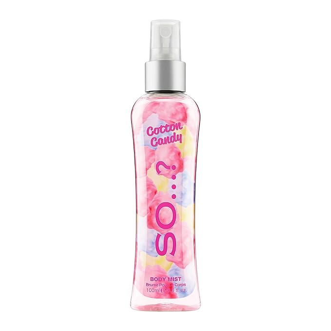 Cotton Candy Body Mist by So...? - Perfume for Women - Sweet Vanilla Perfume with Notes of Bergamot, Raspberry, Candy Floss - Gifts for Women - 3.5 oz