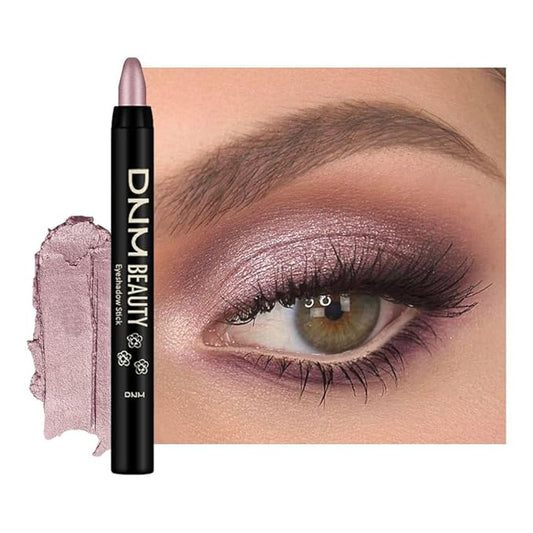 Kaely Cream Eye Shadow Sticks, Mink Mauve Metallic Eyeliner Pencil Eyeshadow Palette Makeup, Eye Highlighter Brightener Stick for Older Women Waterproof Pigmented, sombras para ojos, New-53