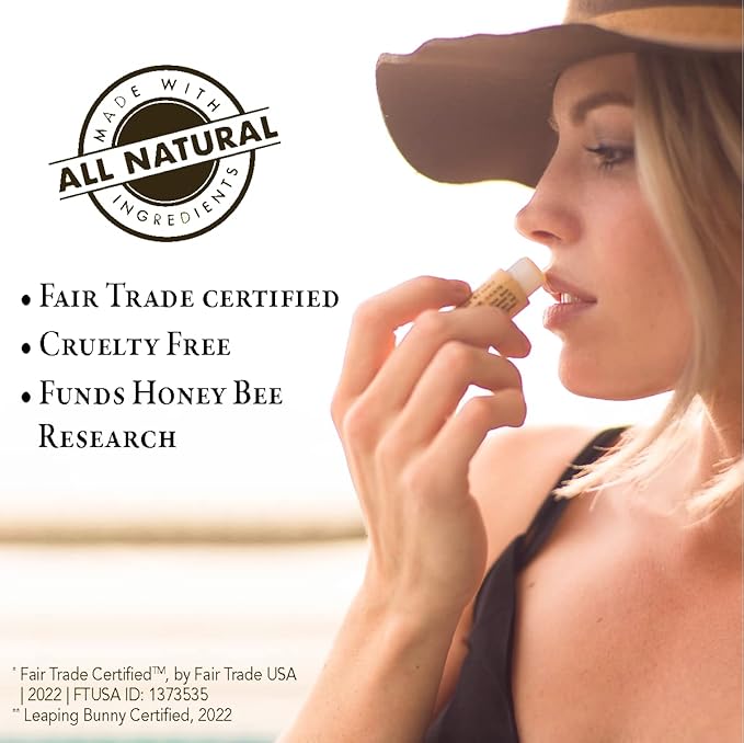 Bee Bella Lip Balm, Pomegranate Mango, 3 Pack - Moisturizing Lip Care, 100% Natural, Original Organic Beeswax with Vitamin E, Handmade in USA