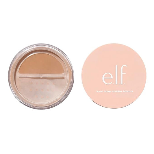e.l.f. Halo Glow Soft Focus Setting Powder, Silky & Creates Soft Glow Without Shine, Smooths Pores & Lines, Vegan & Cruelty-Free, Medium Beige