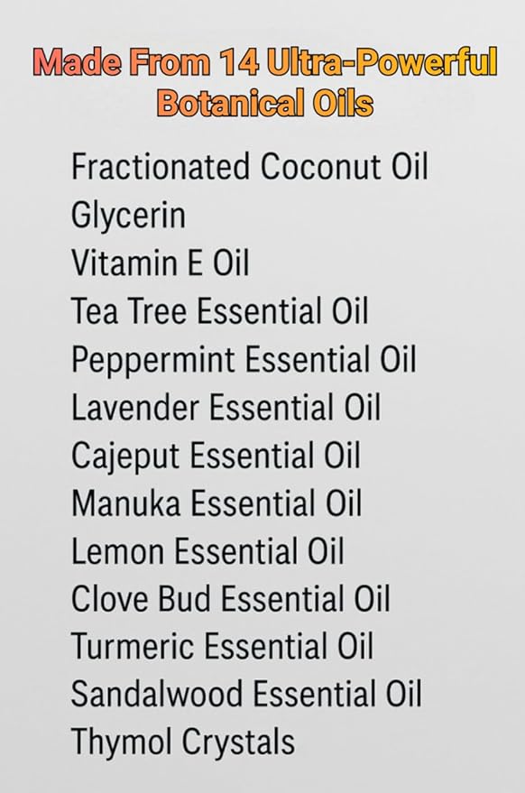 FungiAmor Fight Nail Fungus I Made From 14 Ultra-Powerful Botanical Oils I Ultra Strength | Promotes Healthy Nail | Renew | Restore Weak & Discolored Nails - Made in USA 15ML