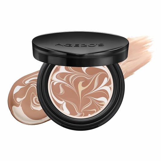 [MINI SIZE] AGE20'S Signature Essence Pact | 27C | Vegan Korean Cushion Foundation | Pack of 1 | Cream Foundation, Dewy & Glow Finish, Natural Coverage, SPF 50+ | 0.14 oz