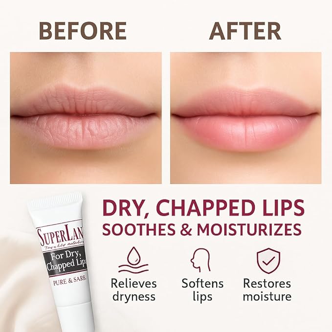 Lanolin Lip Balm 3 pack - Lip Repair for Hot/Dry Weather - Natural Lanolin Nipple Cream - Lip Moisturizer for cracked lips - Hydrating lip care - Ultra pure jojoba oil - Kosher chap stick (1.05 oz)