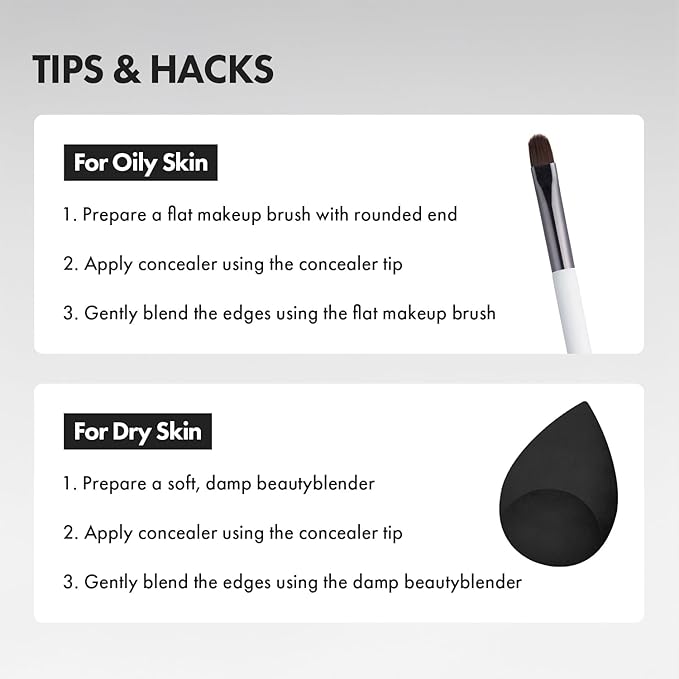 [NEW] AEKYUNGLUNA Long Lasting Tip Concealer 22N | Moisturizing Liquid Type | Full Coverage for Dark Circles, Fine Lines & Redness | Korean Makeup, 0.24 oz