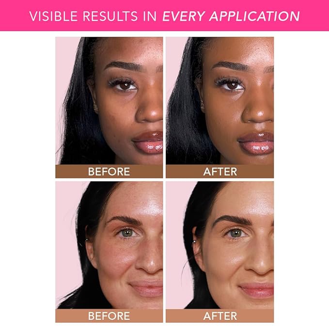 Doll 10 Peptide Bounce Balm Foundation™ – Hydrating, Age-Defying Foundation for Older Women, All Skin Types – Vegan, Clean, Natural, Medium Buildable Coverage, Blurs Fine Lines - [Deep/Rich]