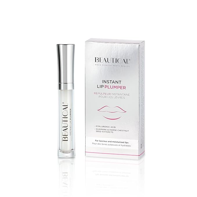 Instant Lip Plumper, Hydrating Lip Serum with Hyaluronic Acid, Guarana & Horse Chestnut Extract, Non-Sticky Moisturizing Lip Plumping Glossm, Anti-Aging Lip Care, 5ml