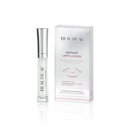 Instant Lip Plumper, Hydrating Lip Serum with Hyaluronic Acid, Guarana & Horse Chestnut Extract, Non-Sticky Moisturizing Lip Plumping Glossm, Anti-Aging Lip Care, 5ml