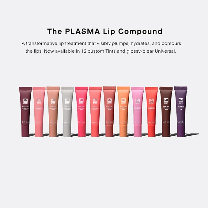 U Beauty The PLASMA Tinted Lip Compound - Anti-Aging & Anti-Wrinkle Lip Gloss, Hyaluronic Acid, Shea Butter & Peptides for Hydration & Plumping, Fawn - 15 mL
