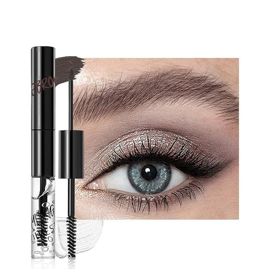 2in1 Semi-Permanent Eyebrow Gel & Lamination Gel, Eeybrow and Lash Gel, Lightweight and Waterproof Tinted Brow Gel For Up To 24HR Hold, Built-In Styling Comb - Clear Eyebrow Gel (07#Brown)