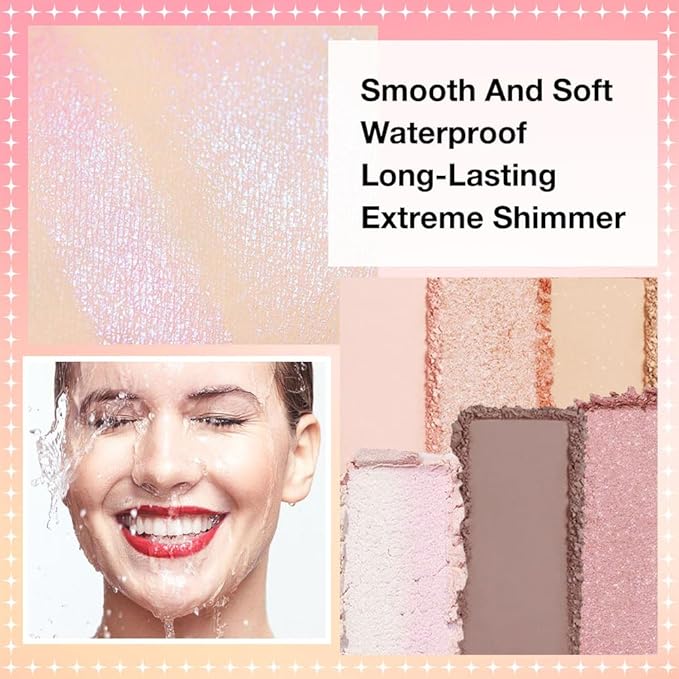 16 Colors Eyeshadow Palette,Matte&Glitter&Shimmer Eyeshadow Makeup,Naturing-Looking,High Pigment Waterproof Eye Shadow Palette Makeup, 100% Cruelty-free (03#Nude Series)