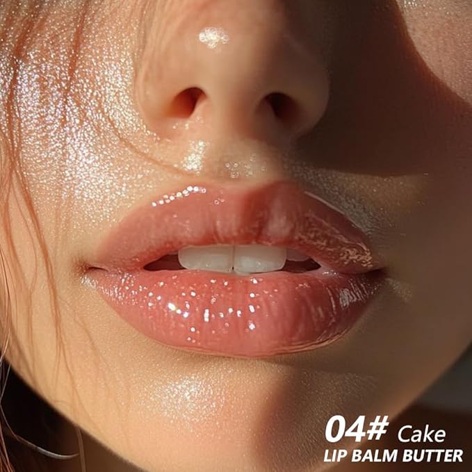Summer Special Lip Butter Lip Balm, Ultra-Hydrating Natural Vegan Lip Balm, Sheer-Tinted Shine & Hydration, Soothes & Softens Dry Lips Skincare, Bálsamo labial hidratante #4 Cake