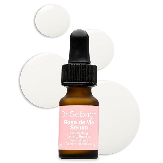 Dr Sebagh Rose de Vie Serum - 0.17 fl oz - Award-Winning Nourishing Anti-Aging Formula - Use with Dry, Mature, or Sensitive Skin - Designed to Soothe Redness & Irritation - Regenerating & Invigorating