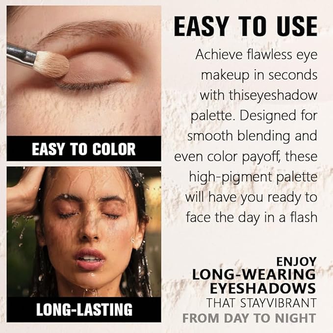 Single Matte Eye Shadow Palette Makeup, Nude Pink Matte Eyeshadow For Mature Women, Monochrome Eye Shadow Makeup, Pigmented Waterproof Sombras Para Ojos, Vegan, Talc, Paraben & Cruelty Free, 19