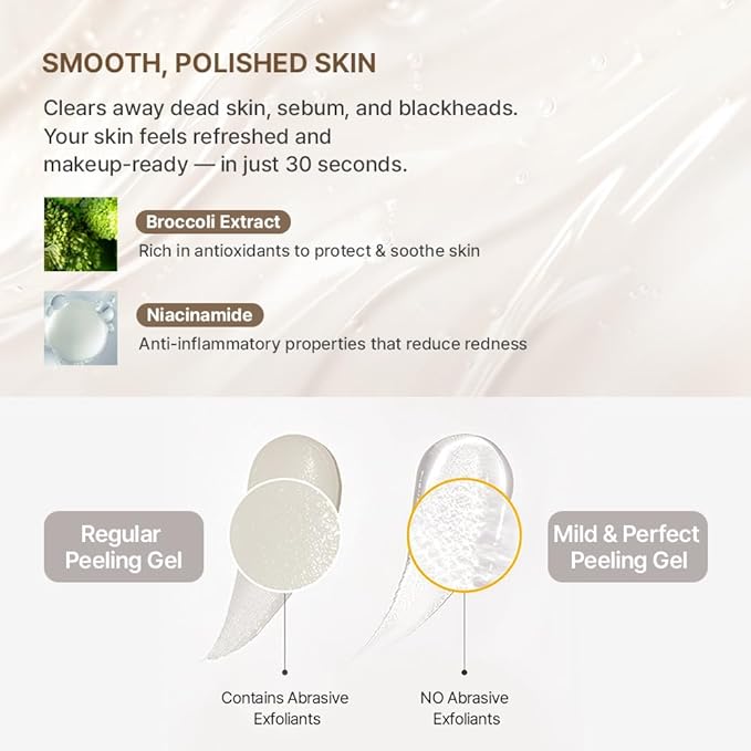 PRIMERA (PRMR) Mild Peeling Gel | Korean Gentle Exfoliating Gel Cleanser for Sensitive Skin, Daily Pore Care & Smooth Skin, Gommage Soft Peeling Exfoliator for Face & Body, 100ml / 3.38 fl oz