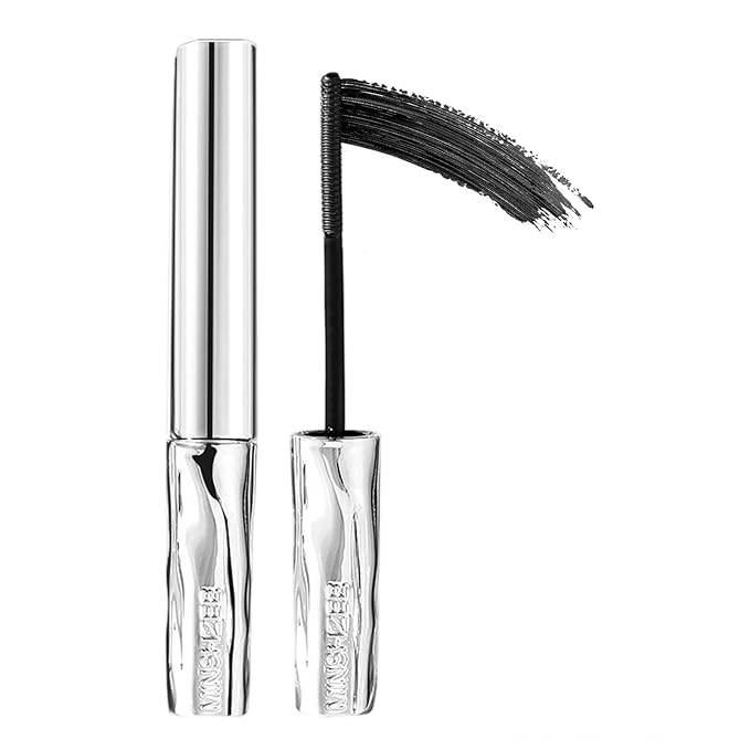 Iron Wand Mascara, 2025 Upgraded Waterproof Metal Wand Mascara Tubing,Long-Lasting 3D Curling Eyelash Iron Mascaras for Women with Thinning Lashes,Smudge Proof & No Flaking(Black)