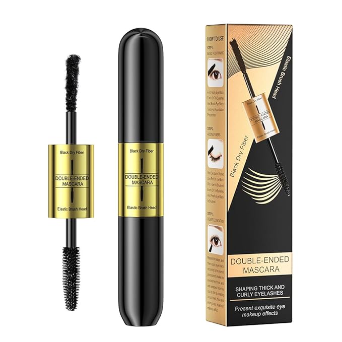 Fiber-infused Mascara, Black Tiny Fibers included Mascara to Extend and Elongate Eyelash, for Maximum Volume and Curl Effect by “Linble”