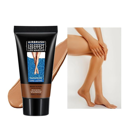 Leg Makeup Waterproof No Transfer, Leg Vein Cover up Makeup, Long-Lasting Body Concealer Makeup Lotion, Coverage for Vein, Scar, Tattoo for All Skin Tones (Bronze)