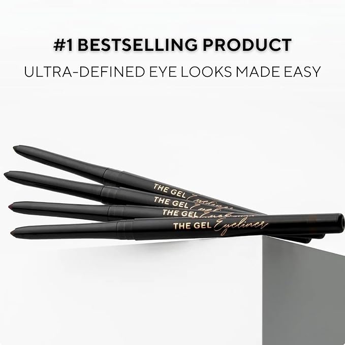 Shades By Shan The Gel Eyeliner, Long-Lasting Smudge-Proof Formula, Vegan, Black (Brown Sugar)