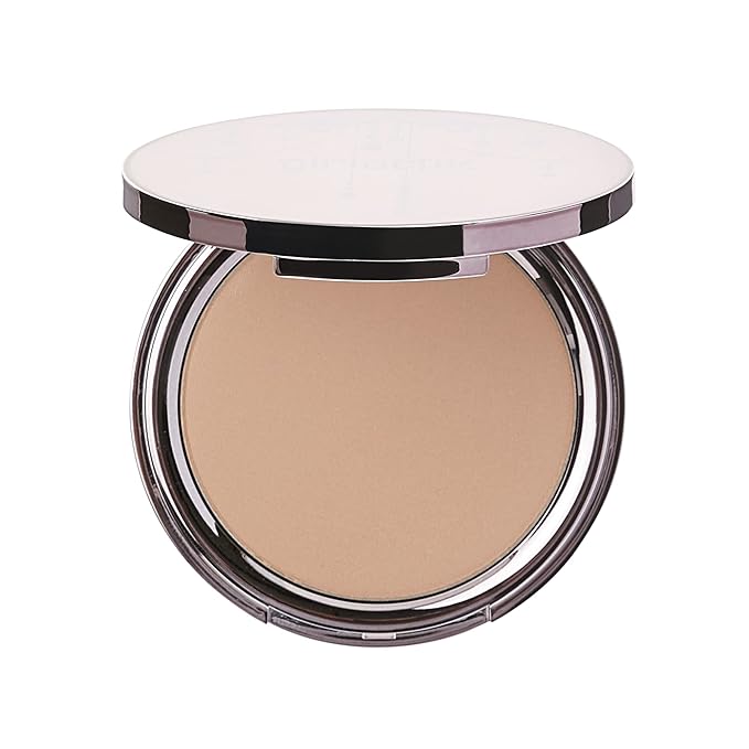 Girlactik Luminous Face Powder – Radiant Finish Pressed Powder for Natural Glow & Smooth Skin – Lightweight, Buildable Setting & Finishing Powder | Vegan, Cruelty-Free Compact (Light)