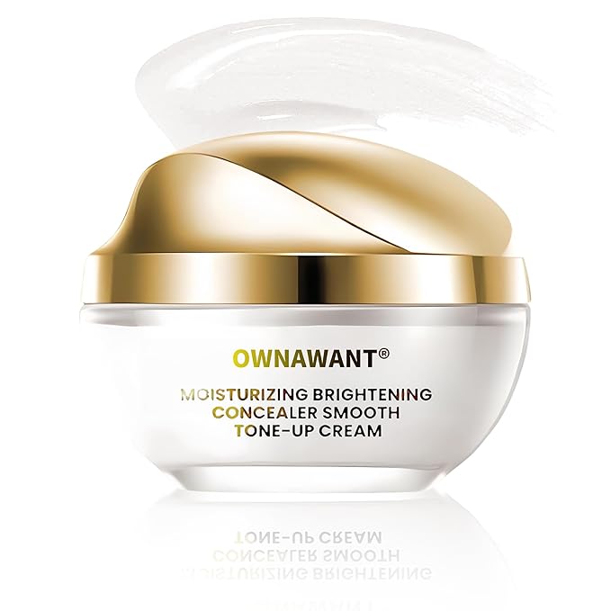 ownawant crema de maquillaje, Moisturizer brightening concealer smooth, tone up cream (1PCS)