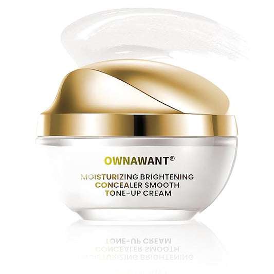 ownawant crema de maquillaje, Moisturizer brightening concealer smooth, tone up cream (1PCS)
