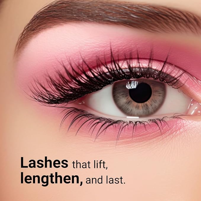 Linh’s | Growth Serum Mascara-Infused Ultra-Black washable for Longer, Voluminous Lashes – Smudge-Proof & Clump-Free | Growthing, Lengthening, Defining, Curling