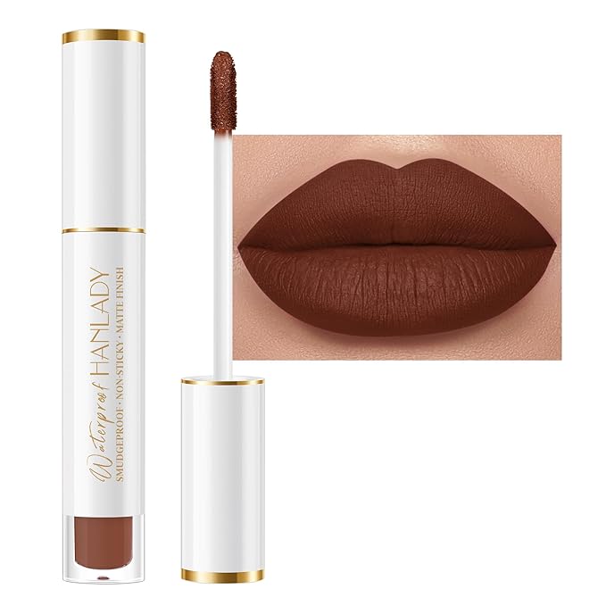 Dark Brown Lipstick Long Lasting Lipsticks for Women Pigmented Smudgeproof Transferproof Vegan Cruelty Free Lip Makeup, A50 My Dream