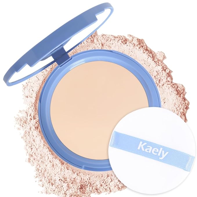 FeiCuiYun Oil Control Matte Perfection Face Powder Compact For Women, Matte Smooth Flawless Setting Powder Makeup, Polvo Compacto De Maquillaje, Waterproof Long Lasting, 0.35Oz, (10 Porcelain, 1)
