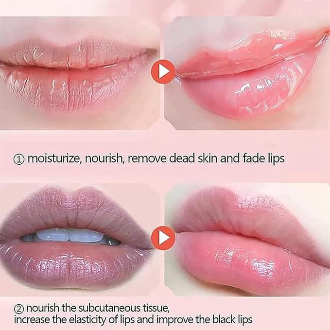 3 Packs Fruit Lip Balm, Moisturizing & Smoothing Lip, Hydrate Repair Prevent Dry Cracked Lip Sleeping Lip Mask, Effective Reduces Lip Lines Lip Care (Honey & Strawberry & Apple)