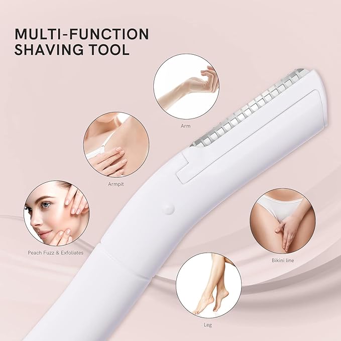 Eyebrow Razors w/Dermaplane Razors Set - Japanese Blades Razors - Small Face Razors for Peach Fuzz and Fine Hair, Multipurpose Exfoliating Dermaplaning Tools for Women and Men