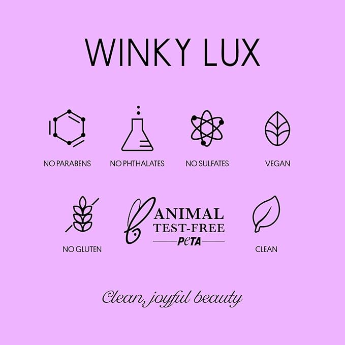 Winky Lux Rosé Glimmer Balm -Hydrating ph Lip Balm, Natural Pink Tint with pH Color Changing, Moisturize & Soften Lips While Leaving Sheer Pink Tint, with Vanilla Scent