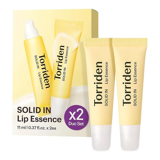 Torriden SOLID In Ceramide Lip Essence 0.37 fl.oz * 2 (Pack of 2) | Moisturizing Lip Essence for Glowy, Plumped, and Radiant Lip | Korean Lip Balm