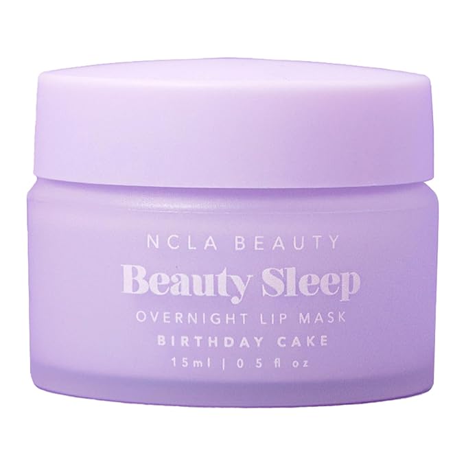 NCLA - Beauty Sleep Overnight Lip Mask | Vegan, Cruelty-Free, Clean Skincare (Birthday Cake)