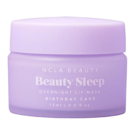 NCLA - Beauty Sleep Overnight Lip Mask | Vegan, Cruelty-Free, Clean Skincare (Birthday Cake)