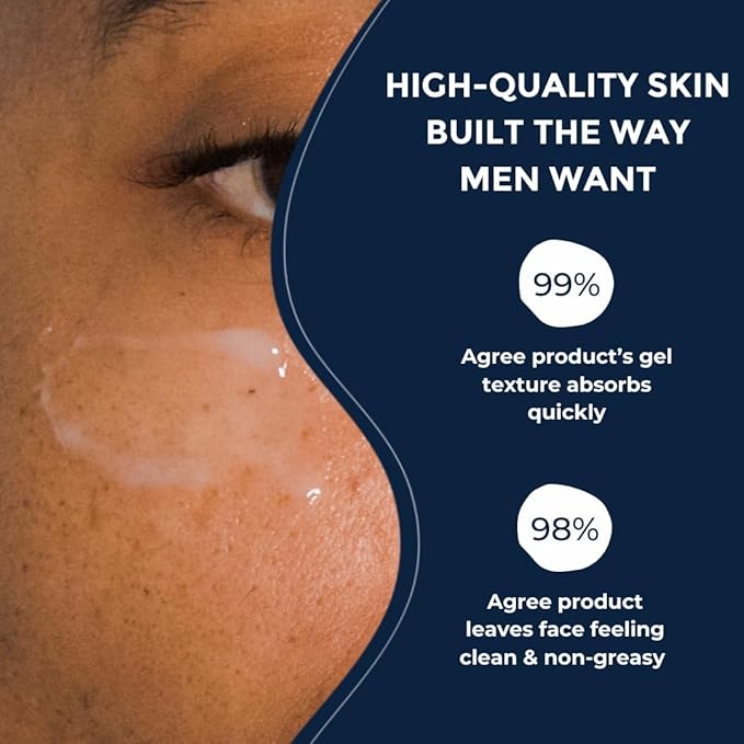 Prettyboy Face Revival Gel Moisturizer For Men - Hydrating Cream That Refreshes Dry Skin, Irritation, & Redness - Supports Anti Aging & Anti Wrinkle - Fragrance Free - 1 Count