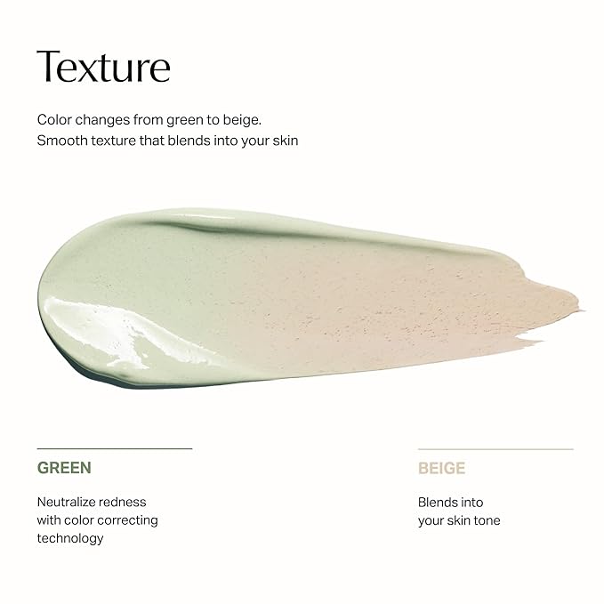 Meebak Cica Redness Correcting Sunscreen SPF 50 | Color-Correcting Moisturizer & Tone-Perfecting Primer with Niacinamide & Centella Asiatica | For Fair-to-Medium Skin Tones | Korean Skin Care