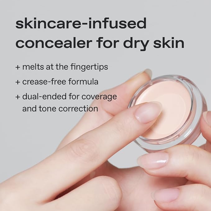 glow not dry concealer #sable #toffeedrip | covers under-eye circles & blemishes | full-coverage | dual-color&use | melt-in texture | 0.4 oz