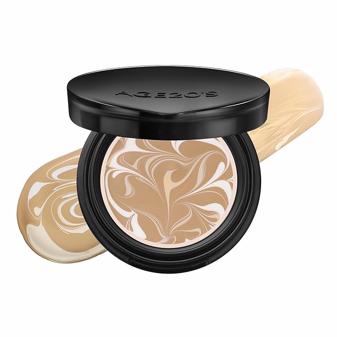 [MINI SIZE] AGE20'S Signature Essence Pact | 24W | Vegan Korean Cushion Foundation | Pack of 1 | Cream Foundation, Dewy & Glow Finish, Natural Coverage, SPF 50+ | 0.14 oz