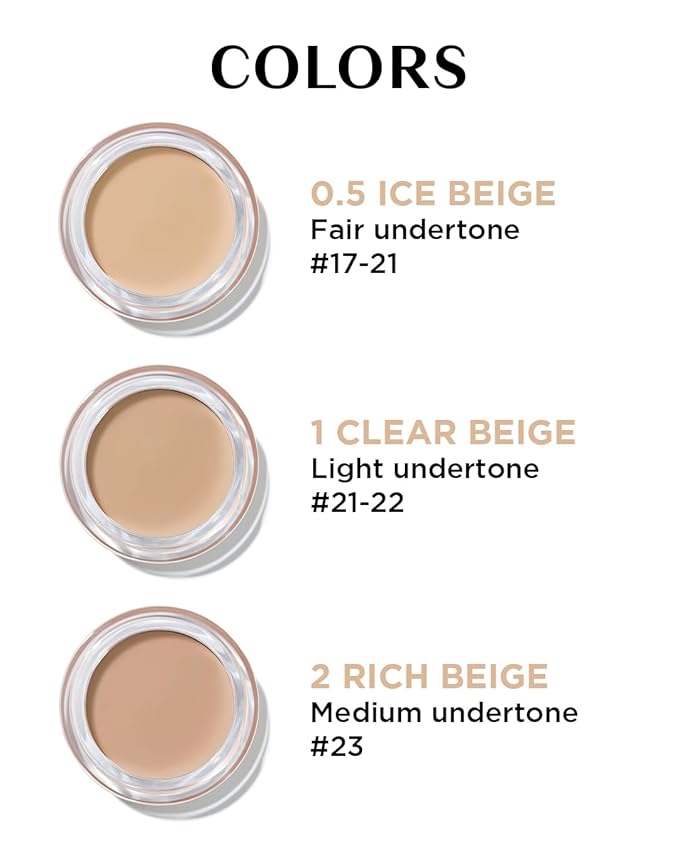 THESAEM Cover Perfection Pot Concealer 0.14oz - 0.5 Ice Beige for Light Skin Tones - Single Pot Intensive Coverage Balm for Dark Circles, Blemishes & Imperfections - Korean Makeup