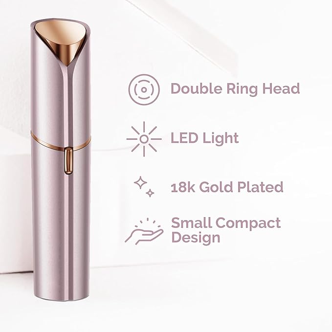 Facial Hair Removal for Women, Painless Hair Removal Device, Portable Facial Hair Remover for Face with USB Rechargeable