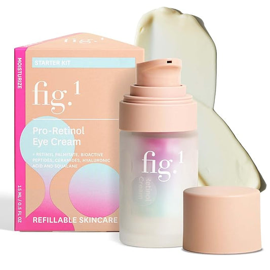 Fig.1 Pro Retinol Eye Cream | Anti Aging For Wrinkles And Fine Lines | Hydrating Under Eye Cream For Dark Circles And Puffiness | Moisturizer For Women & Men | 15ml / 0.5 fl oz