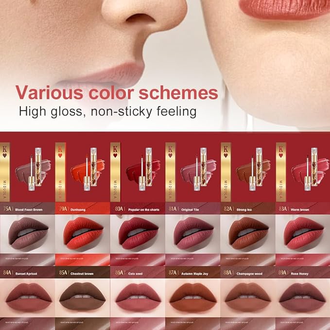 Soft Matte Liquid Lipstick in Soft Rose Pink, High Pigment Full Coverage Matte Lip Color, Waterproof Smudge-Proof Non-Transfer Lightweight Liquid Lipstick for Long-Wearing Everyday Makeup 83A